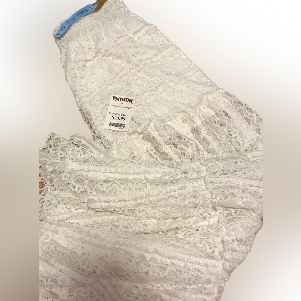 MIDI Skirt Spring Lace Swim Skirt Coverup Small New with tags